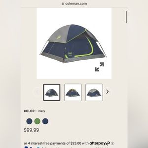 Coleman Sundome® 4-Person Camping Tent
